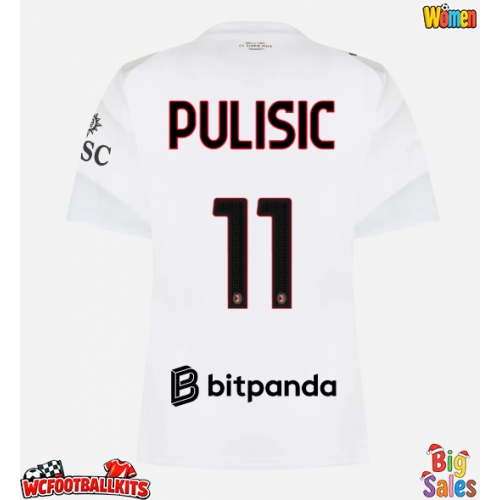 AC Milan Christian Pulisic #11 Replica Away Stadium Shirt for Women 2026-27 Short Sleeve